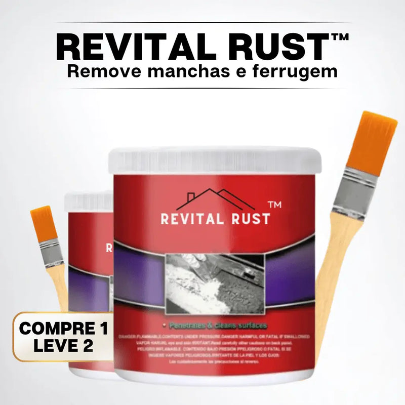Removedor De Ferrugens e Manchas Avançado | Revital Rust™ | PAGUE 1 LEVE 2