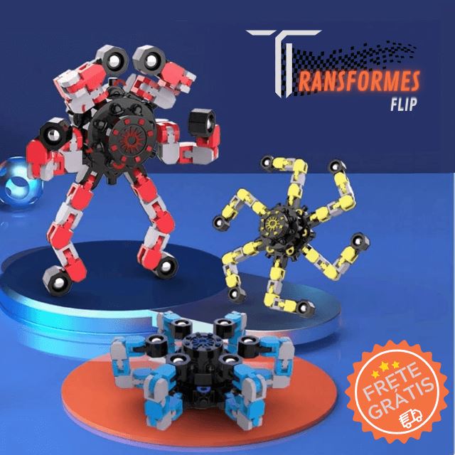 Brinquedo Transformers Flip - Anti Stress (Compre 1 leve 3) 0 Gboshop 