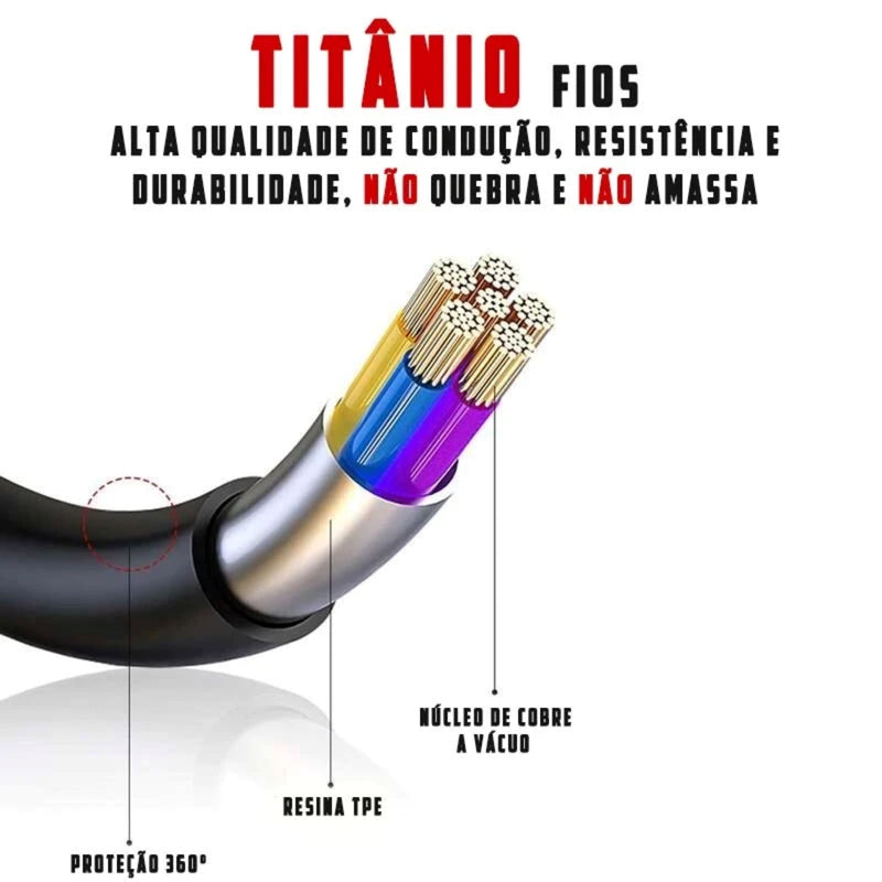 Fone de ouvido duravel, fone de ouvido titânio