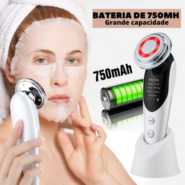 Massageador Facial 7 em 1 - VibraPele Saúde e Beleza 003 Gboshop 