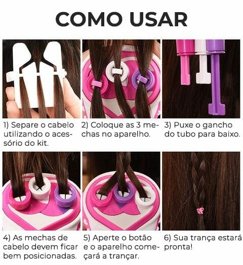 Power Girl Hair - Máquina De Fazer Trança Infantil Brinquedos 003 Gboshop 