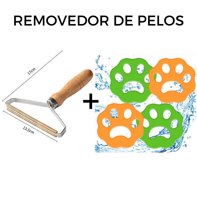 Removedor de Pelos Pets (4 unidades + Brinde) - Cleann Pro Pets 002 Gboshop 