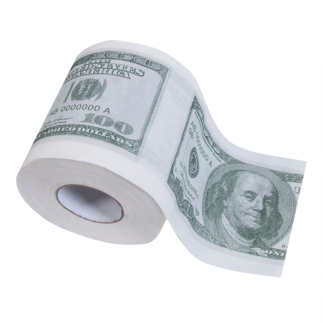 Rolo de Papel Higiênico de notas de $100 Dólares *Novidade* Casa e Cozinha 011 Gboshop 